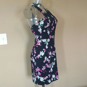 Floral zip up dress.